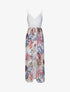 Combishort ajustée voile imprimé tropical - Blanc - 4