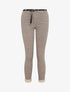 Pantalon 7/8 imprimé grec à revers - Beige - 1
