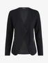 Veste à col biseauté et poches zippées - Noir - 4