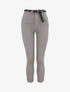 Pantalon uni à revers - Gris - 1