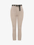 Pantalon uni à revers - Beige - 1
