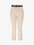 Pantalon paper bag uni avec ceinture - Beige - 4