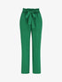 Pantalon fluide paper bag coupe droite - Vert - 5