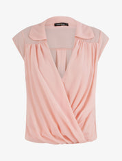 Top uni à bas élastiqué - Rose - 4