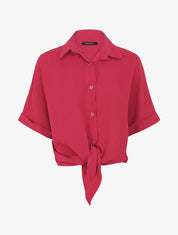 Blouse ample coupe carrée - Fushia - 4