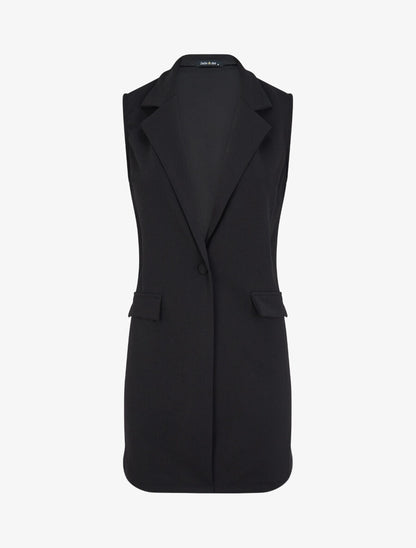 Blazer sans manches - Noir - 1