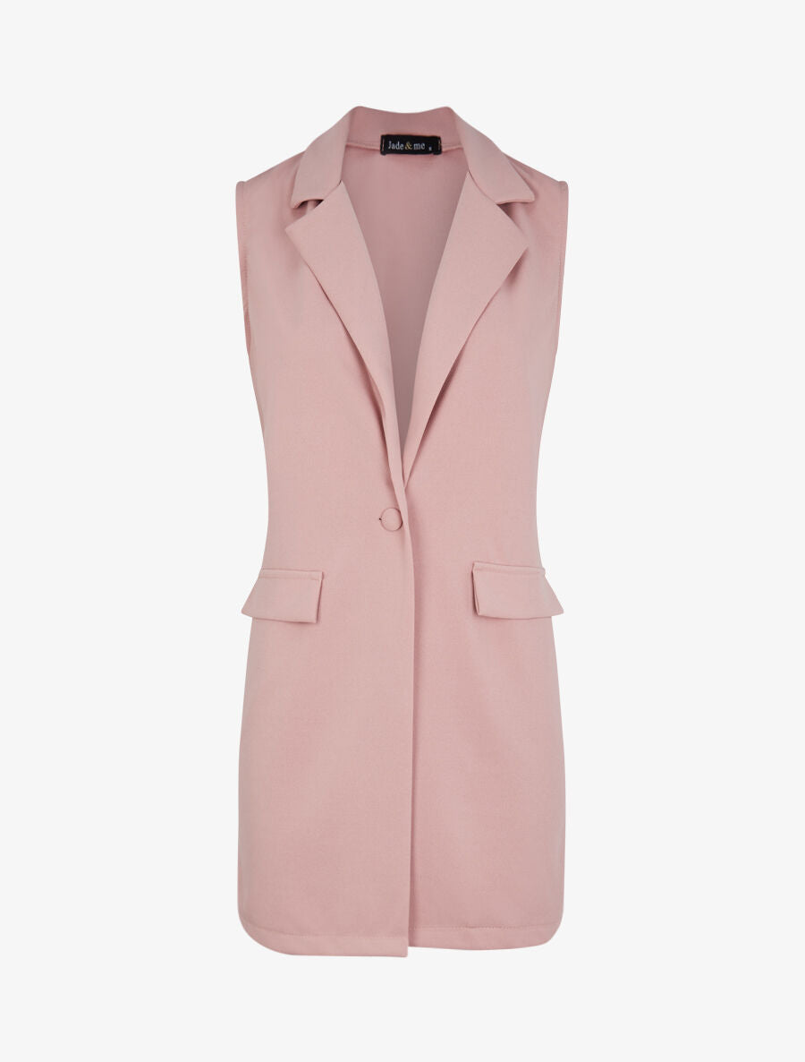Blazer sans manches - Rose poudré - 4