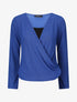 Pull cache-coeur doublé - Bleu électrique - 5