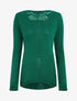 Pull droit dos en maille stylisée - Vert - 1