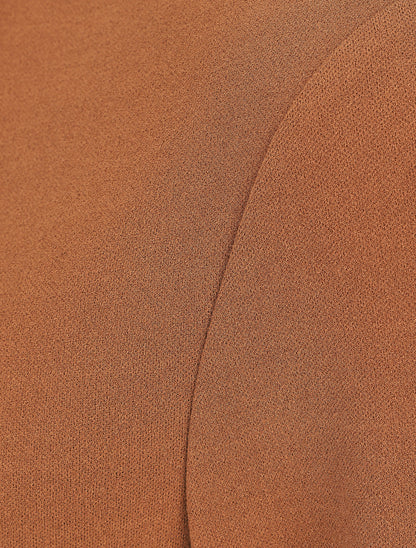 Boléro classique col droit - Camel - 3