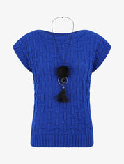 Pull uni sans manches - Bleu électrique - 5