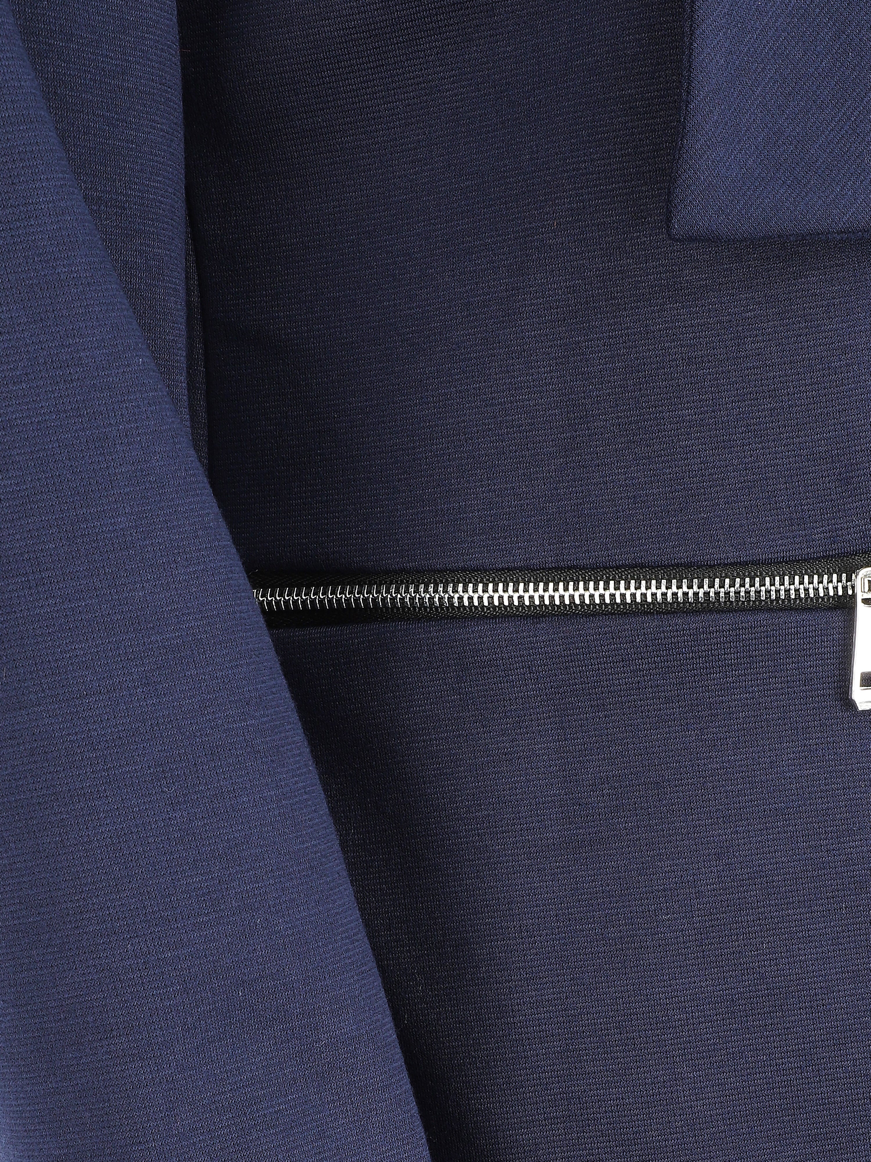 Veste à poches zippées - Marine - 3