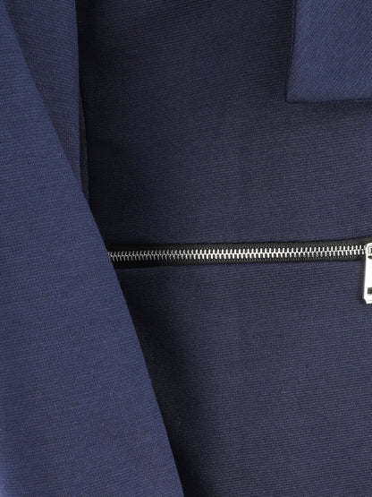 Veste à poches zippées - Marine - 3