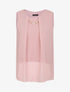 Top en voile à col à bijou - Rose poudré - 4