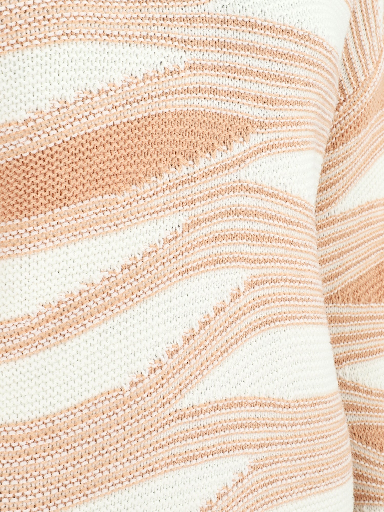 Pull coupe droite imprimé graphique - Rose - 3