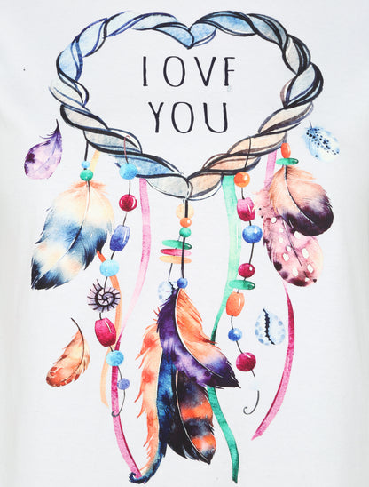 T-shirt à motif dreamcatcher - Blanc - 3