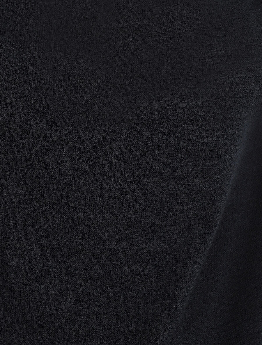 Pull loose col bénitier - Noir - 3