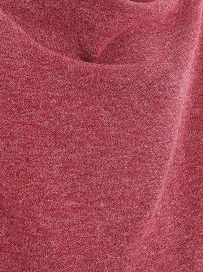 Pull loose col bénitier - Bordeaux - 3
