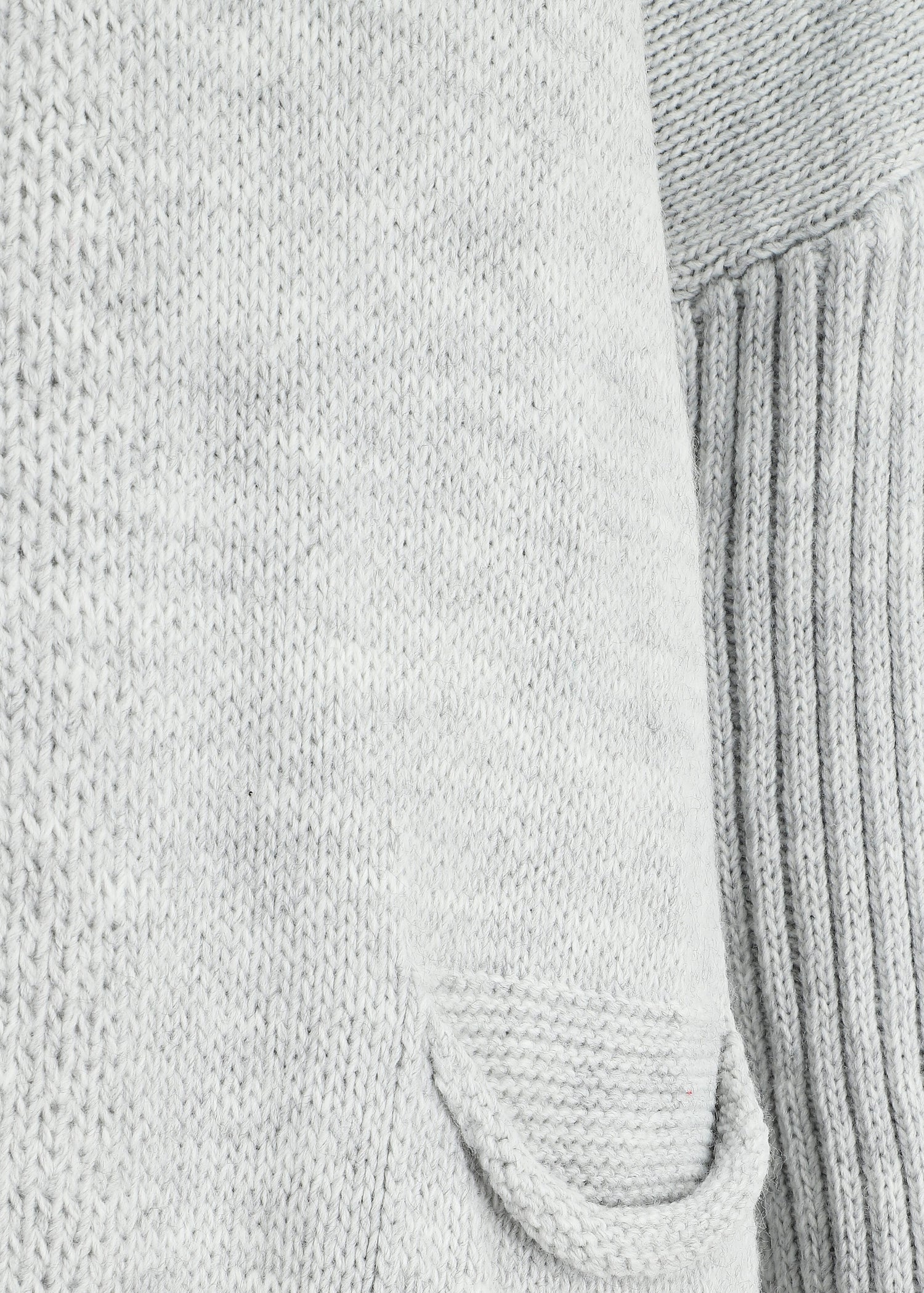 Gilet mi-long à capuche - Gris - 3