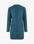 Gilet mi-long à poches plaquées - Bleu canard - 1