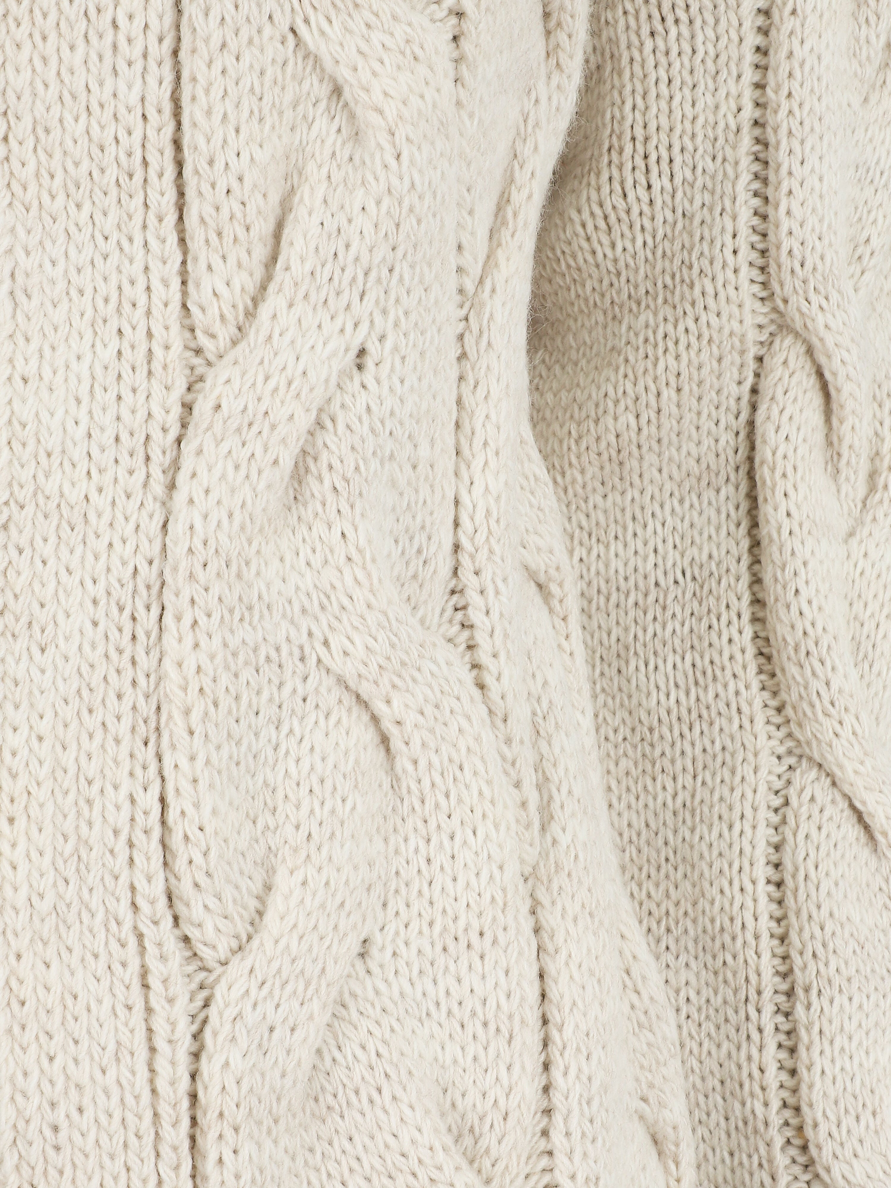 Gilet mi-long à capuche - Beige - 3