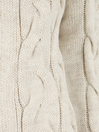 Gilet mi-long à capuche - Beige - 3