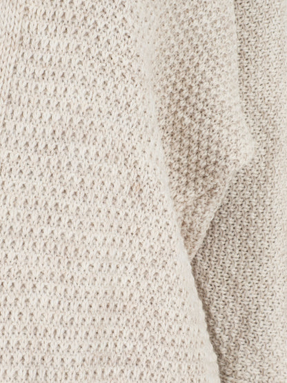 Gilet mi-long ouvert uni - Beige - 3