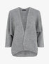 Gilet mi-long ouvert uni - Gris - 1