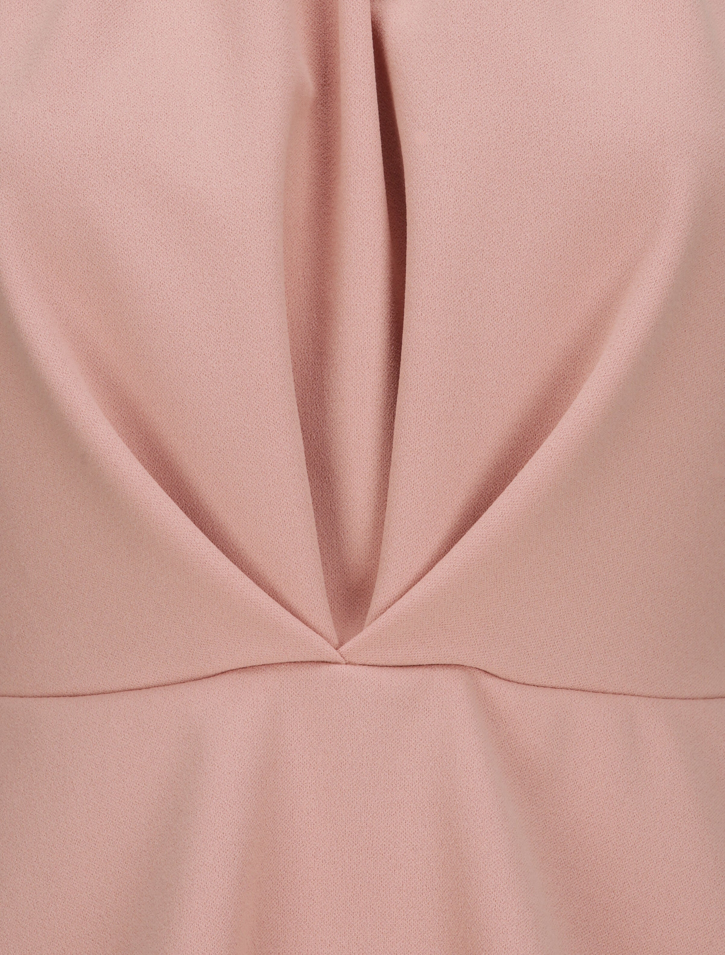 Top péplum à col américain - Rose poudré - 3