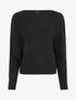 Pull uni oversize chauve-souris - Noir - 1