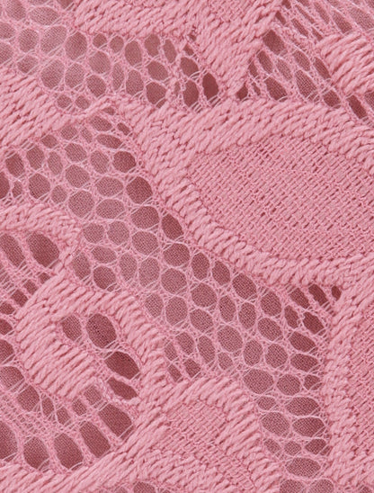 Débardeur en dentelle à dos nageur - Vieux rose - 3