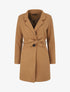 Manteau long croisé ceinturé - Camel - 1