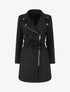 Manteau long uni style perfecto - Noir - 1