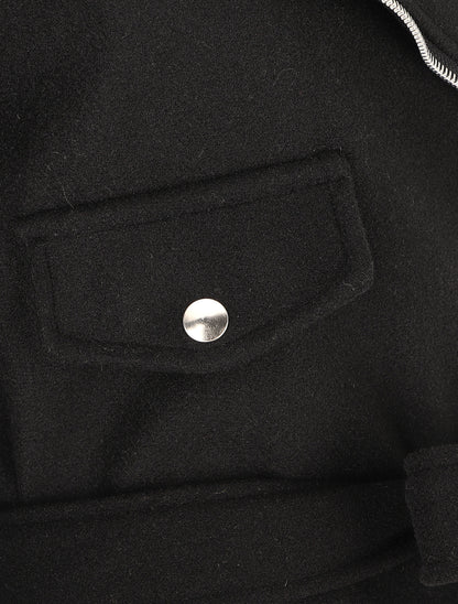 Manteau long uni style perfecto - Noir - 3