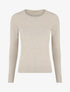 Pull fin uni ajusté - Beige - 1