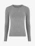Pull fin uni ajusté - Gris - 1