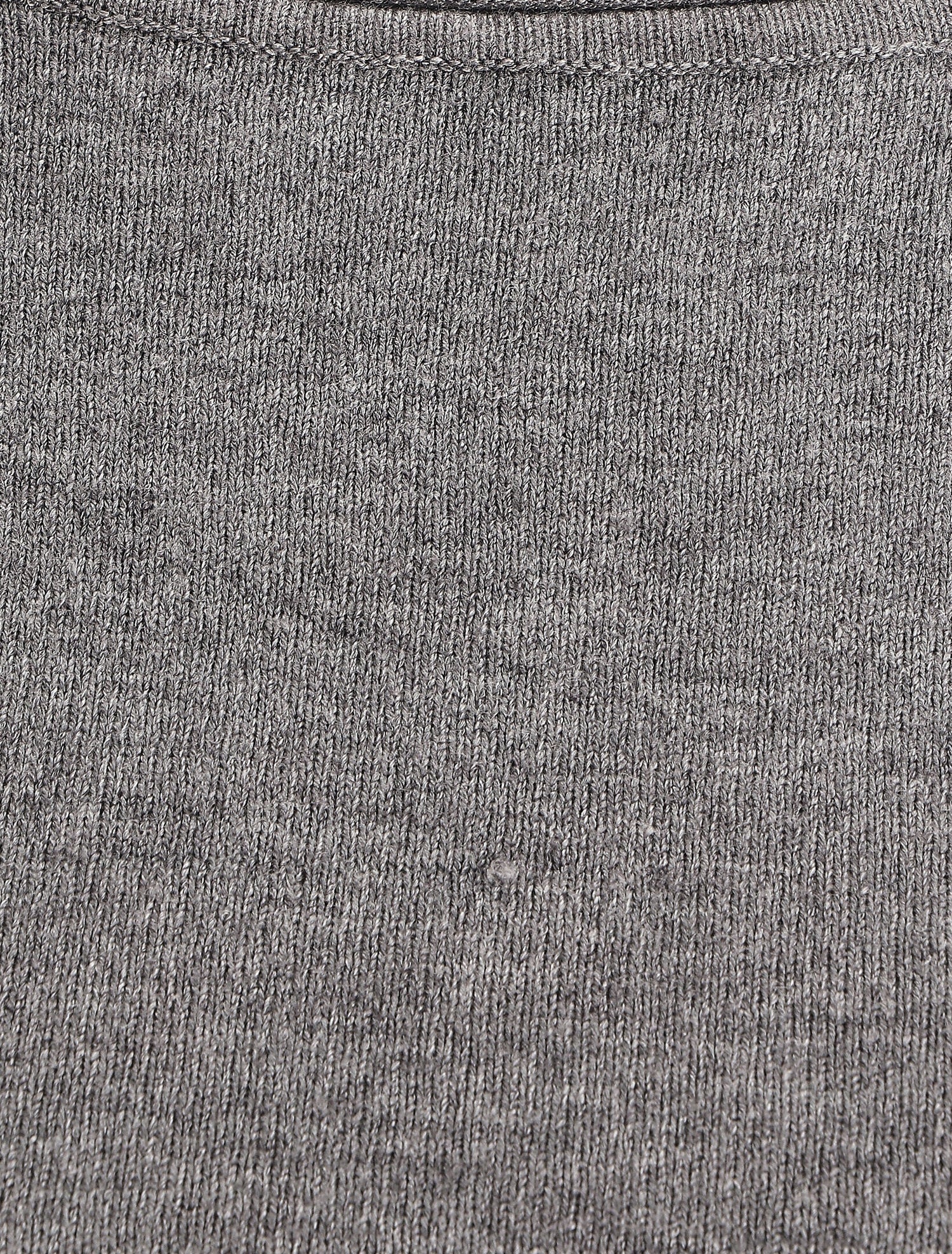 Pull fin uni ajusté - Gris - 3