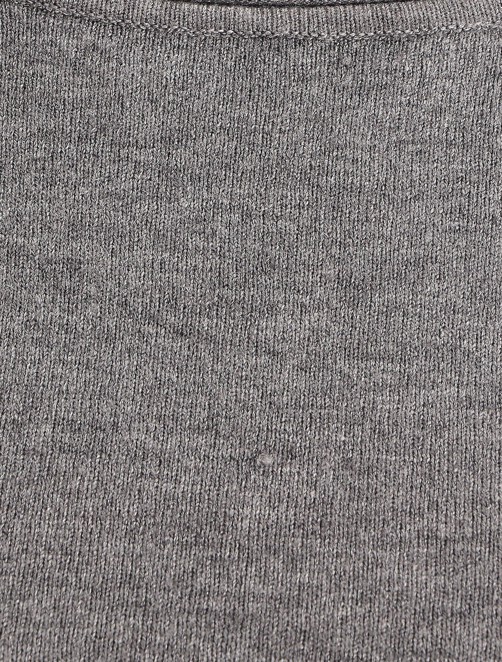 Pull fin uni ajusté - Gris - 3