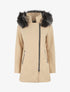 Manteau droit à capuche amovible - Beige clair - 1