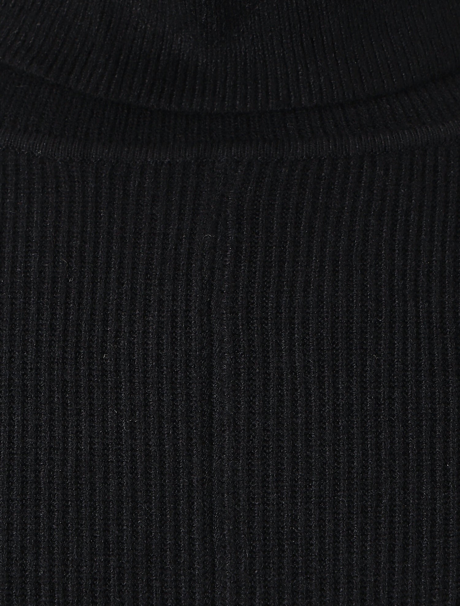 Pull col roulé oversize - Noir - 3