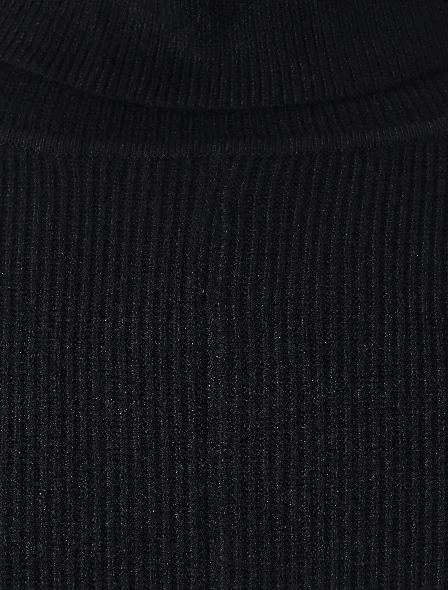 Pull col roulé oversize - Noir - 3
