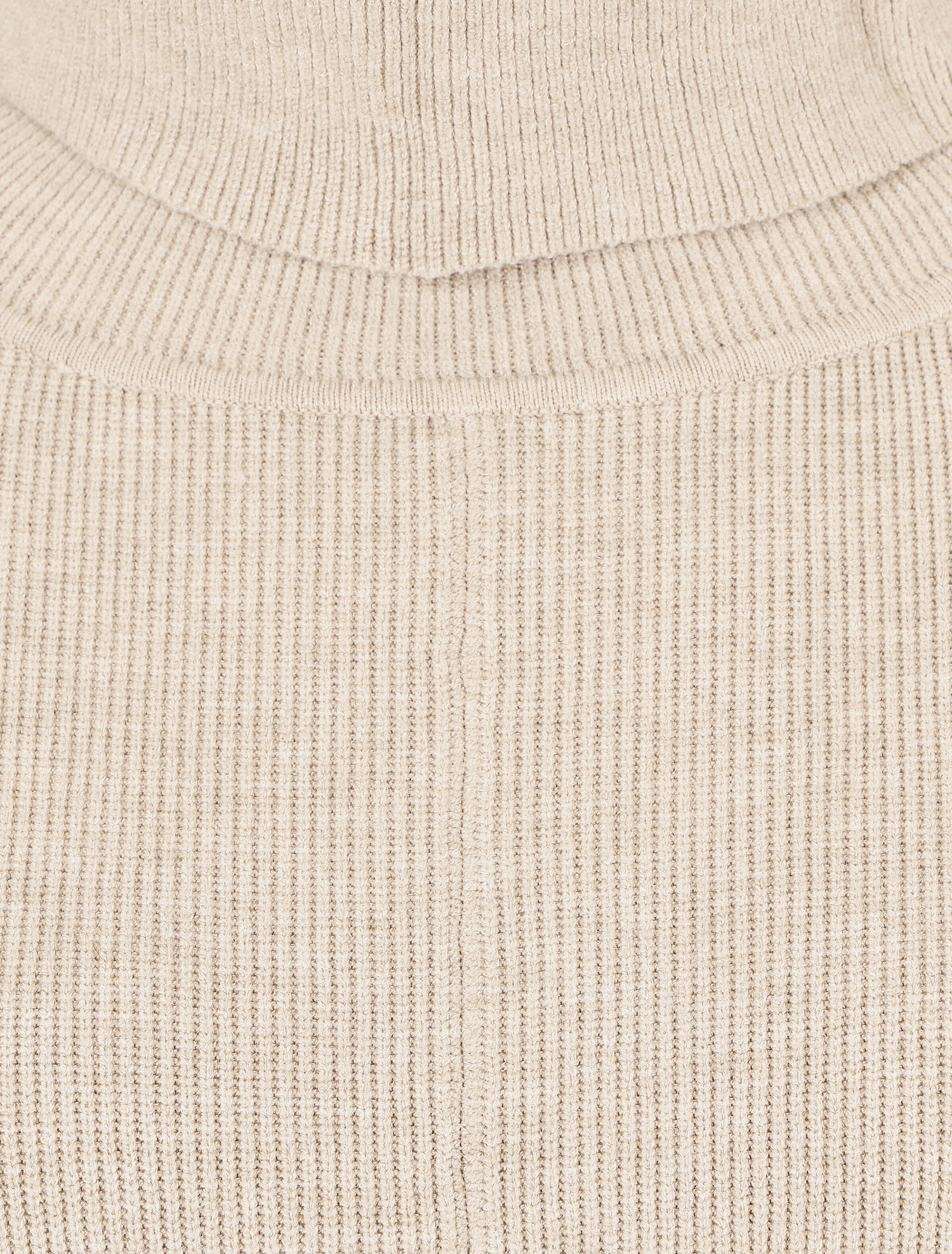 Pull col roulé oversize - Beige - 3