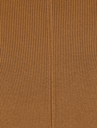 Pull col roulé oversize - Camel - 3