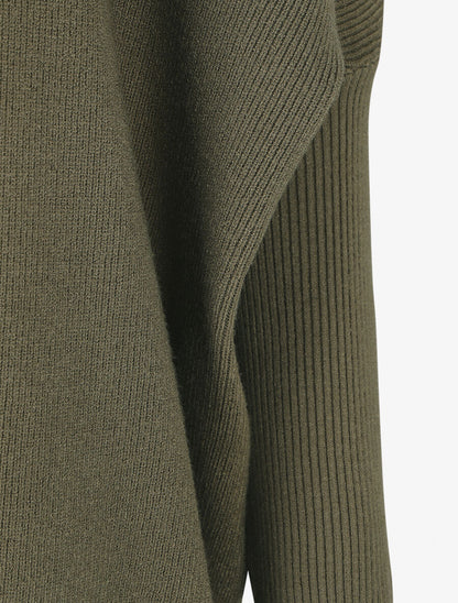 Pull col roulé oversize - Kaki - 3
