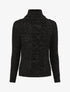 Pull irisé droit à col roulé - Noir - 5