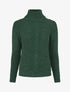 Pull irisé droit à col roulé - Vert sapin - 1