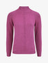 Pull fin uni à col montant - Mauve - 1