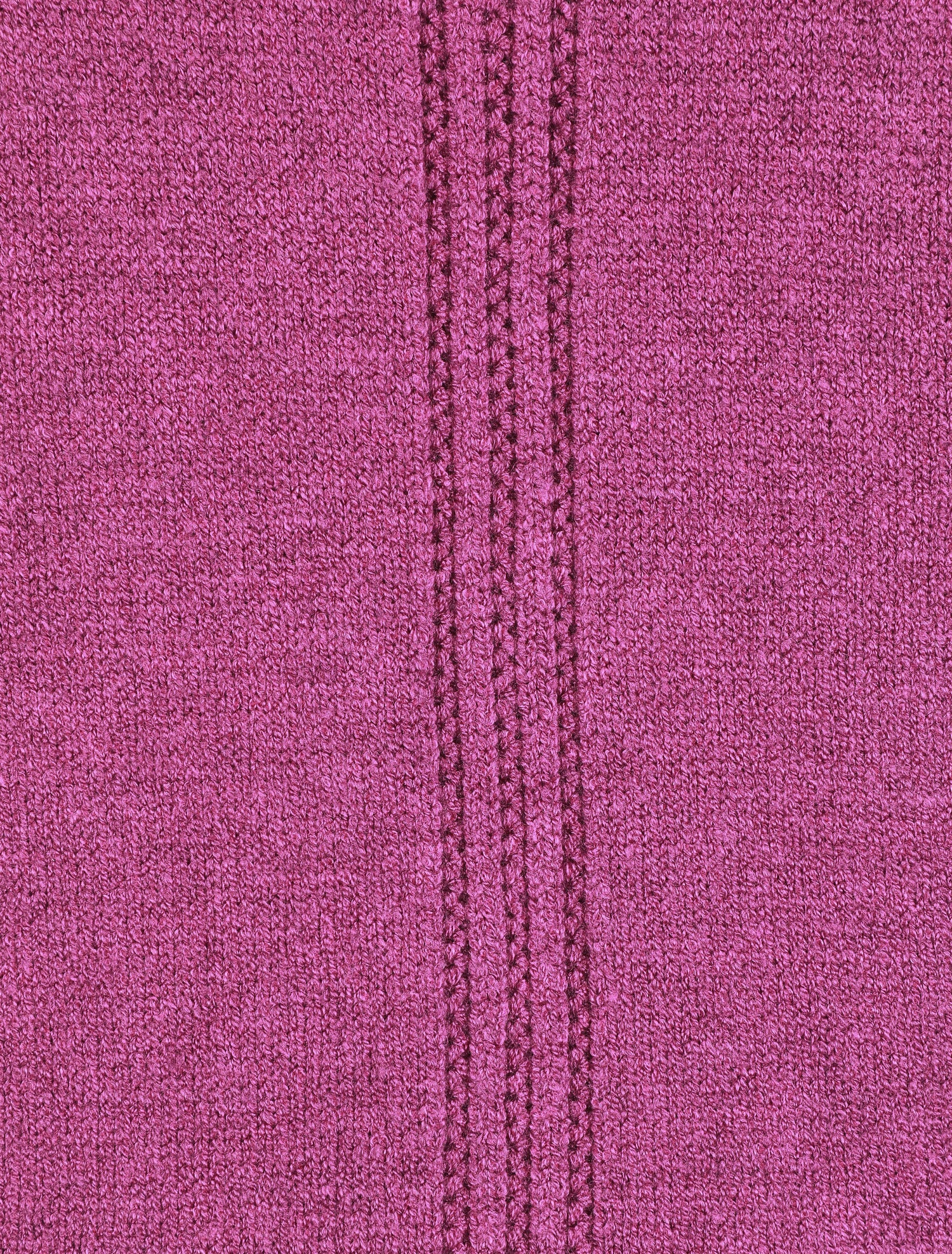Pull fin uni à col montant - Mauve - 3