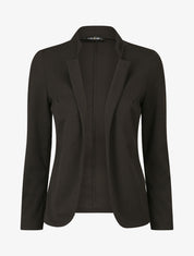 Veste fluide à col cranté - Noir - 1