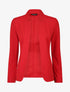 Veste fluide à col cranté - Rouge - 1